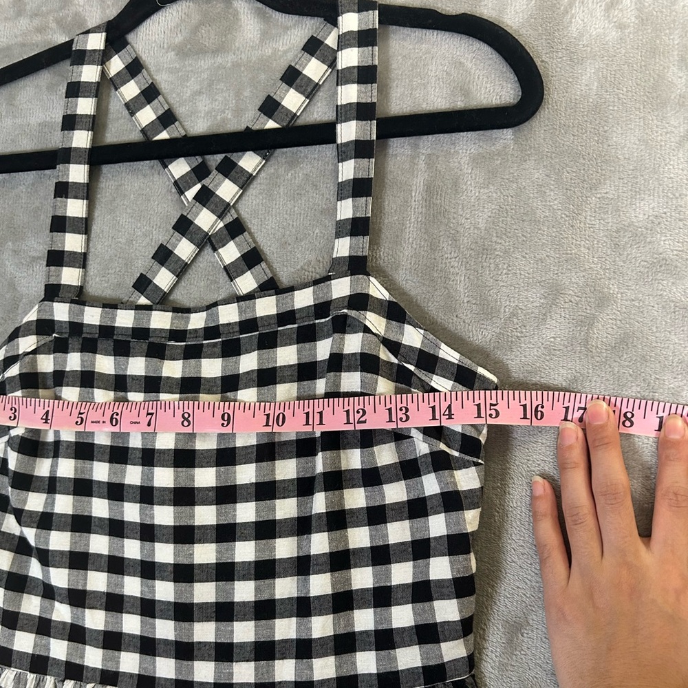 The loft gingham tiered midi dress - Picture 7 of 9